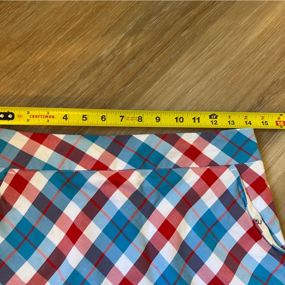 Royal & Awesome Women’s size 4 Red White Blue Plaid Golf Skort skirt - Picture 5 of 7